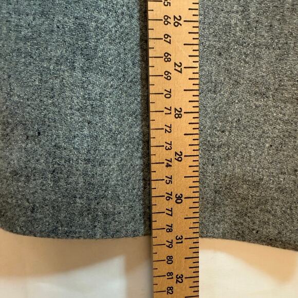 Zara Basic Collection Grey Lambswool Longline Coat Blazer Jacket XS - Picture 12 of 16